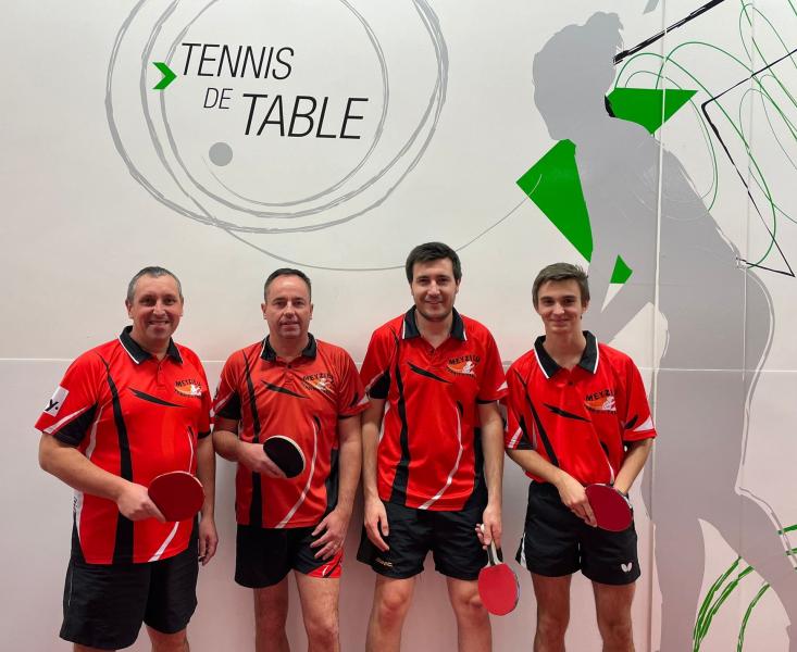 Equipe 2 FJEP Meyzieu Tennis de table - saison 2021 2022 - sportifs méritants